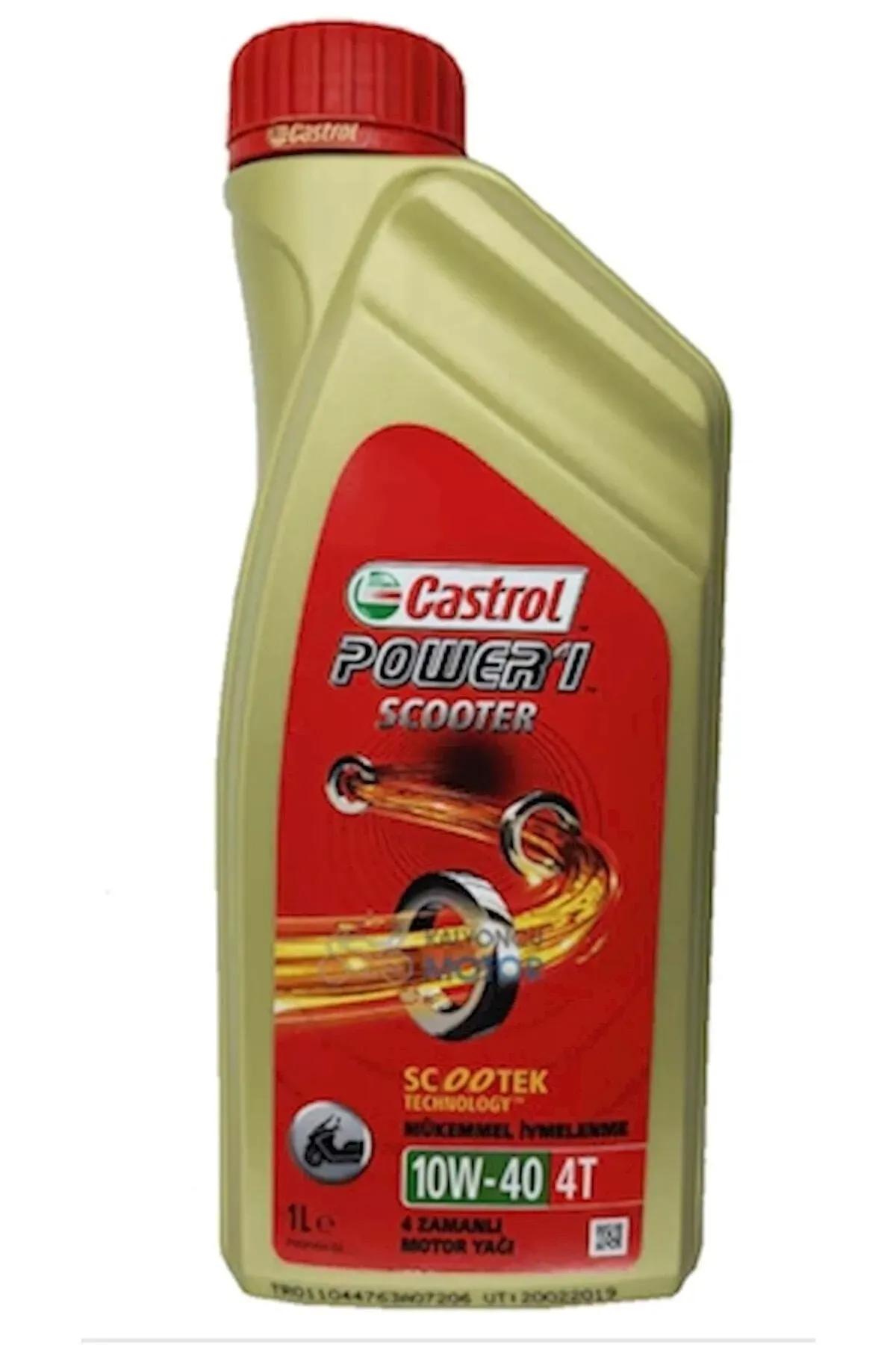 Castrol%20Power%201%20Scooter%204t%2010w-40%204%20Zamanlı%20Motosiklet%20Yağı%201%20Lt